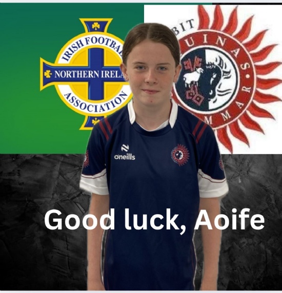 Aoife Selected for NI U16 Soccer Squad